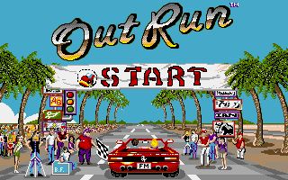 Out Run title screen
