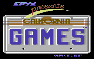 California Games intro on the C64