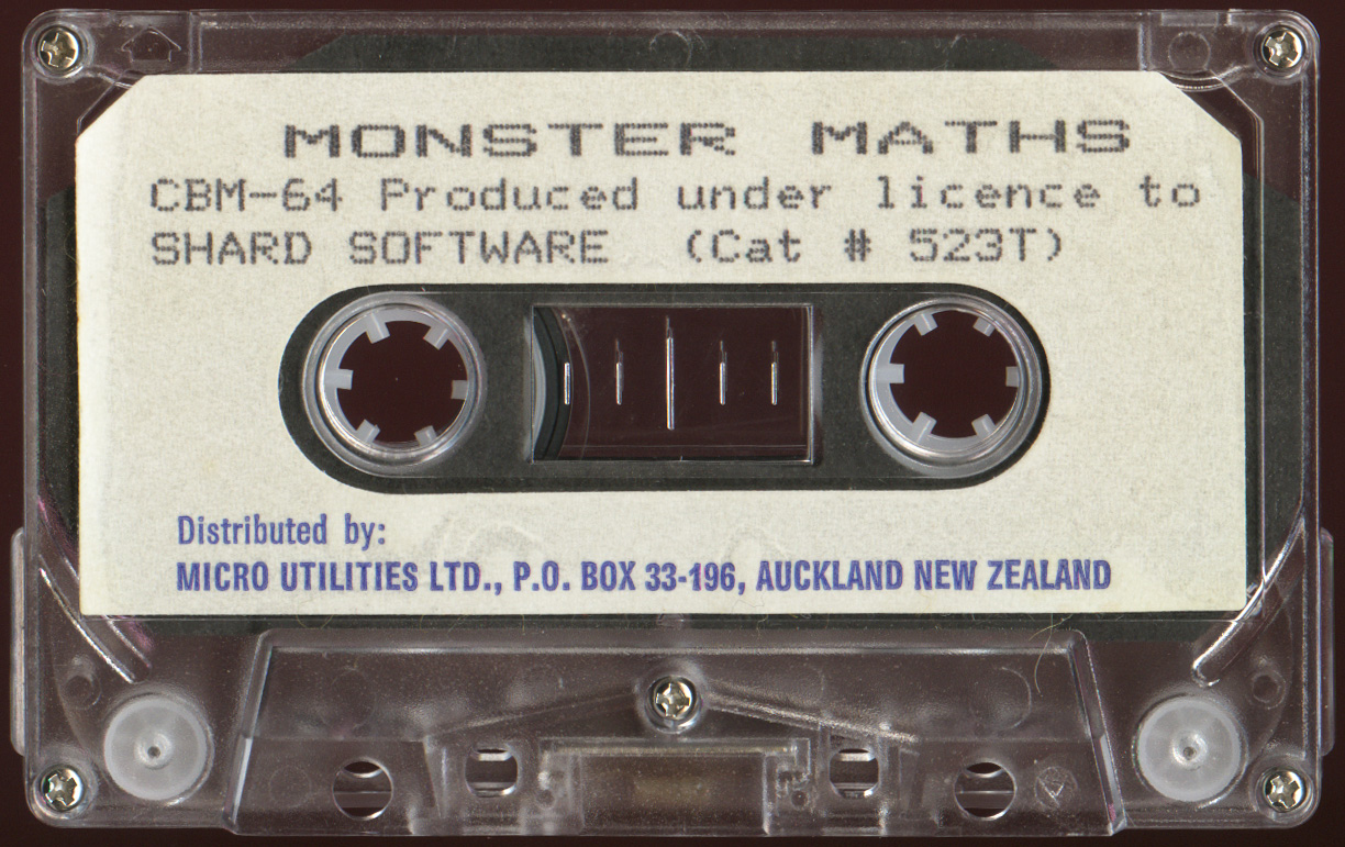 Monster Maths cassette for the C64