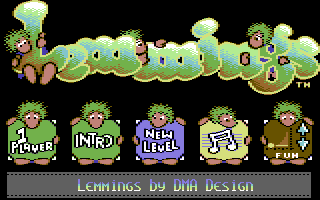 Lemmings C64 menu