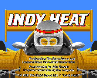 Indy Heat title screen