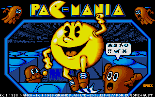 Pac-Mania Atari ST title screen