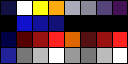 Stardust palette for the top section of the screen