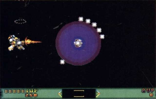Blast away at the glowing sphere while dodging the homing missiles
