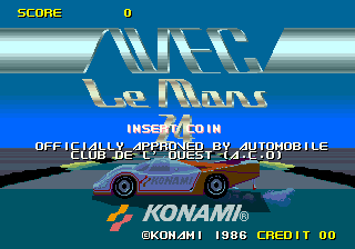 WEC Le Mans (arcade shot)