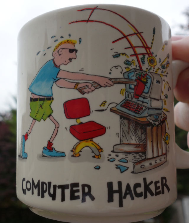 Computer hacker mug