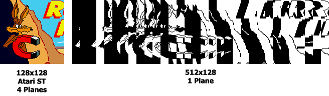 Atari ST Mode (80x128)